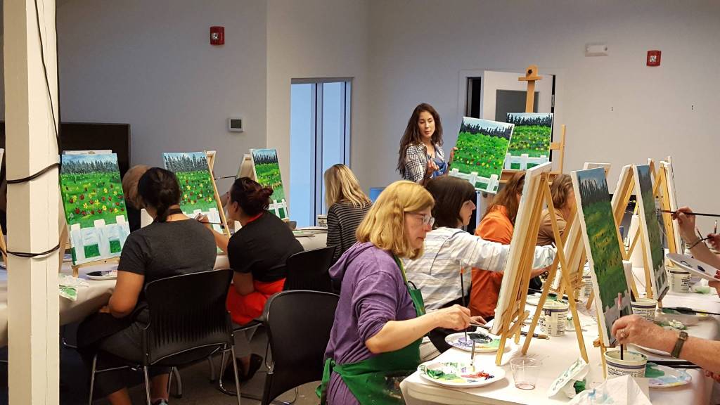 Contributed photo/San Juan Islands Museum of Art                                Islanders enjoy the Art for Fun class at the museum in May. To view information about the upcoming classes, visit sjima.org/learn.