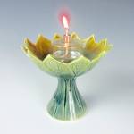 Photo Contributed by the Artist Studio Tour. Kat Rose clay and porcelain candle holder.