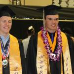 Staff photo/Heather Spaulding                                Graduates walk toward the podium.