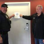 Contributed photo/Friday Harbor Airport                                Thomas Barnes , CBP Port Director, and Stuart Hansen, airport manager.