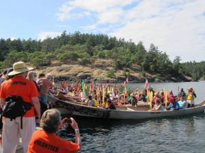 Tribal canoes to pass through the San Juans