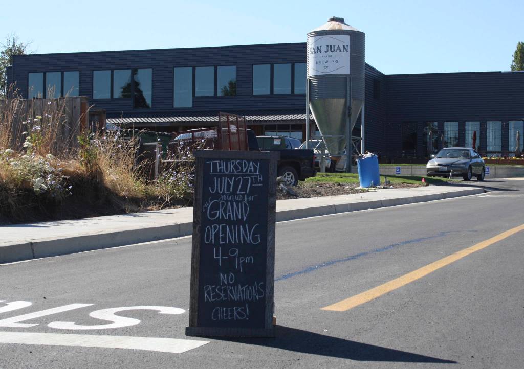 Staff photo/Hayley Day                                San Juan Island Brewering Co. opens Thursday, July 27, after two years of planning.