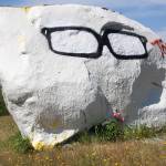 Staff photo/Hayley Day                                A rock off Beaverton Valley Road on San Juan Island was painted by Cask and Schooner staff to honor Jonathon Tapia-Rojas.