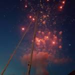 Contributed photo/John Christensen                                Taken from John Christensen&rsquo;s boat, the fireworks look similar to a cosmic gas cloud with emerging stars.