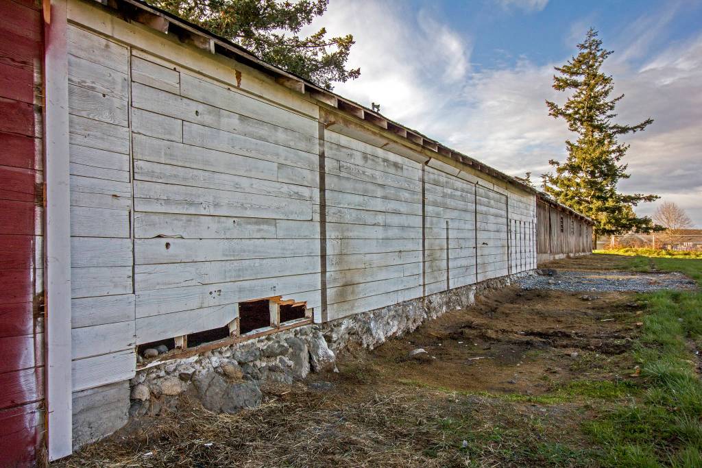 Journal file photo                                Most of the horse barn, on the northeast end of the San Juan County Fairgrounds, was demolished last May.