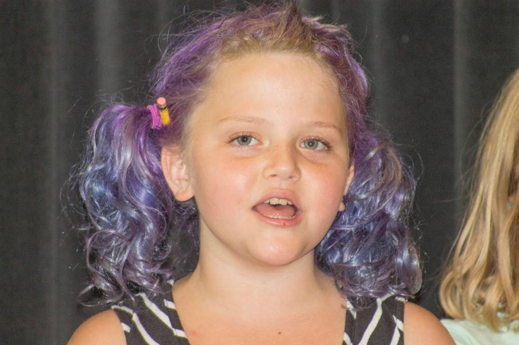 Staff photo/Heather Spaulding                                Allison Powers sings in the play.