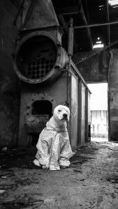 Protest art by island protestor