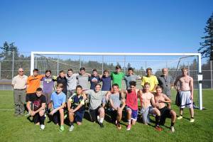 Staff photo/Tate Thomson                                Back row: Zak Porter, Satchel Pieples, Luke Erickson, Skylar Reynalds, Alan Melic, Julian Brown, Finn Cullen, Per Black, Henry Duke, Yadir Plaza, Coach Andrew Duke, Hanson Wakeman                                Front Row: Nick Herko, Joseph Kaden, Ismael Churape, Jackson Pieples, Emmett Carrier, Miles Williamson, Max Mattox, Ben Dillery
