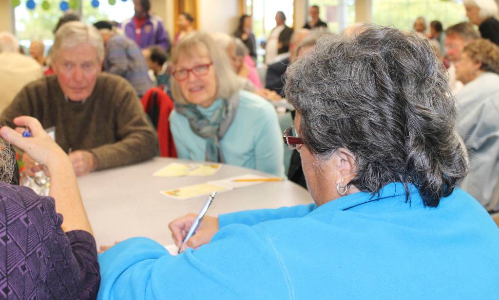 Staff photo/Hayley Day                                Participants at the roughly two-hour, Sept. 25 meeting brainstormed possible solutions to save the skilled nursing facility.