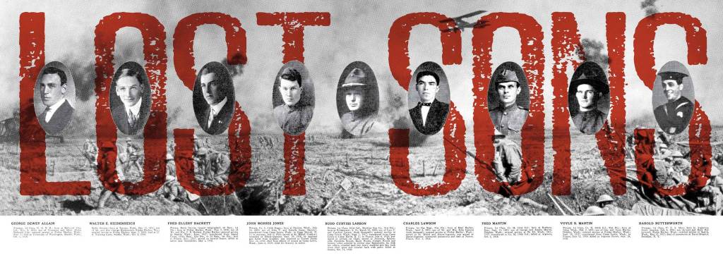 Contributed image/Chris Minney of Tif Gif Creative                                According to this image&rsquo;s description, nine locals died in WWI, including two brothers from Orcas Island, killed just a month apart.