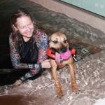 Staff photo/Heather Spaulding                                Terri Dowell and Addi at Skookum Dog Rehabilitation and Fitness.
