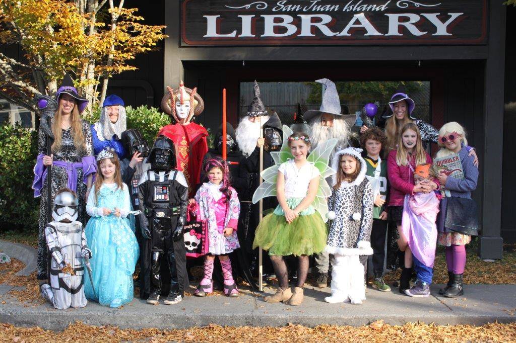 Contributed photo/April Emble                                Stillpoint School students dress up for Halloween.