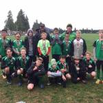 Contributed image/Friday Harbor FC                                The boys under 14 team were coached by Sean Parsons and Floyd Bourne and finished second in their division.