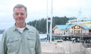 Port of Friday Harbor staff honor retiring Commissioner Mike Ahrenius