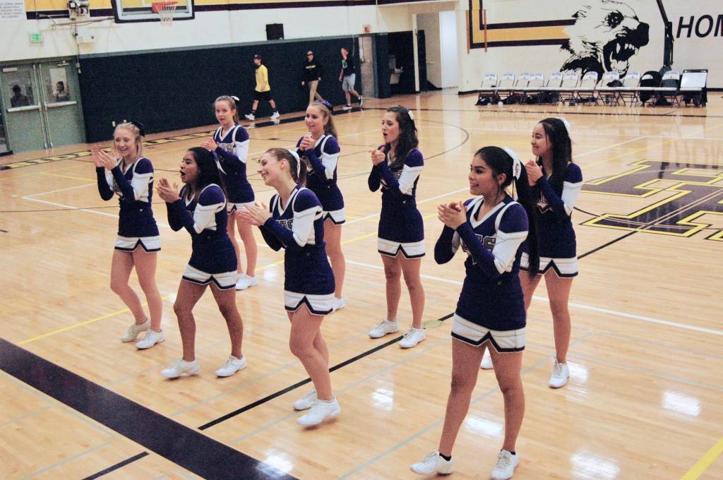 Contributed photo/John Stimpson                                Spirits were held high with the Cheer Squad.