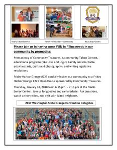 Friday Harbor Grange 225 holds open house