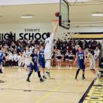 Contributed photo/John Stimpson                                Kyle Mapstead drives in for 2 points.