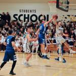 Contributed photo/John Stimpson                                Lucas Chevalier drives for the basket.