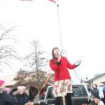 Staff photo/Heather Spaulding Maria Michaelson addresses the importance of voting.