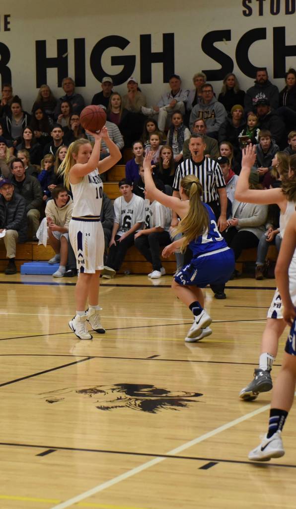 Contributed photo/John Stimpson                                Tori Polda fires up a shot.