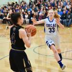 Contributed photo/John Stimpson                                Ava Hoffman prepares to launch another shot for the basket.