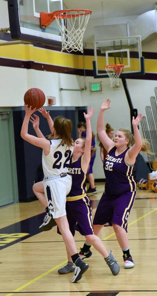 Contributed photo/John Stimpson                                Racheal Starr drives to the basket.