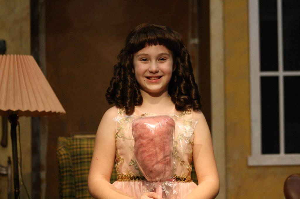 Staff photo/Hayley Day                                Kira Clark, 10, recites a monologue.