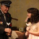 Staff photo/Hayley Day                                Dennis Busse and ElseDora Arendt, 13, rehearse a scene in heaven.