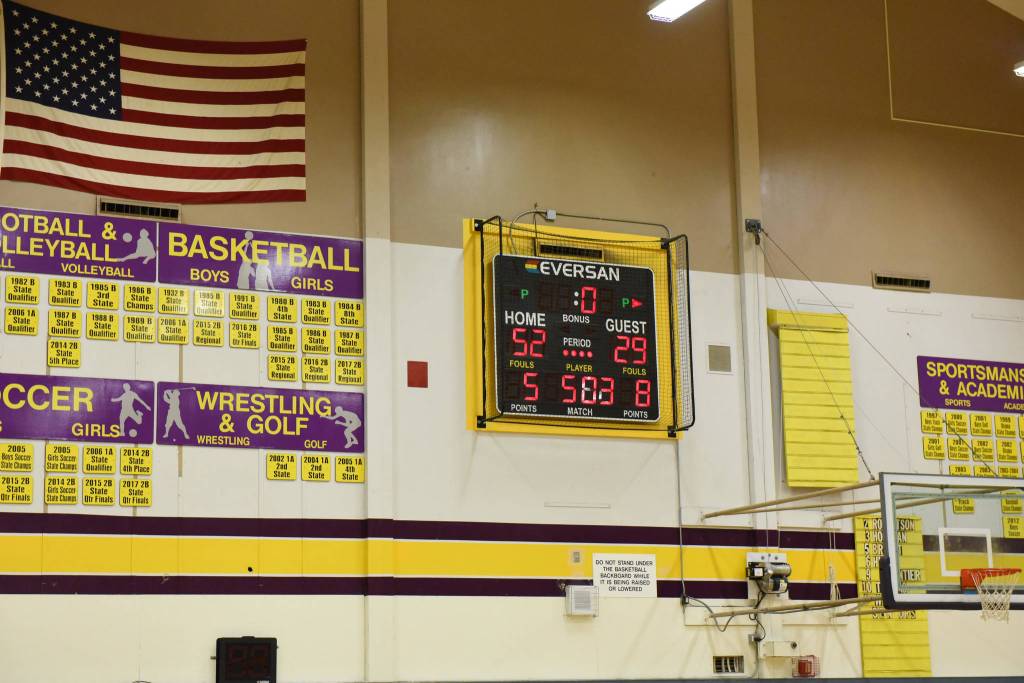 Contributed photo/John Stimpson                                The final score in the Wolverines win over the LaConner Braves.