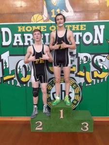 Contributed photo                                Beau Wiebe, right.