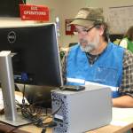 Staff photo/Hayley Day                                The planning division of the training worked on creating maps and updating an action plan for responders.