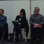 Contributed photo/Elena Porten                                Panelists at the town hall discuss affordable housing in San Juan County.