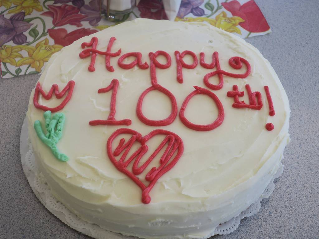 Contributed photo/James Cole                                A personalized birthday cake, just for Doris Gilbreath.