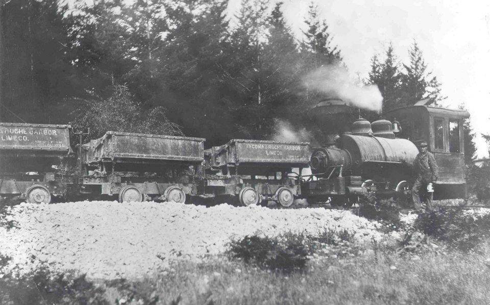 Contributed photo/San Juan Island Historical Musem                                A train on the Roche Harbor Railroad system in 1918.