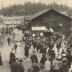 Contributed photo/San Juan Island Historical Musem                                Attendees gather at the first county fair held in 1906 at the cannery by the waterfront.