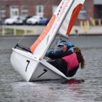 Contributed photo/Jim Skeel                                Per Black and Zoe Calverley on a roll tack.