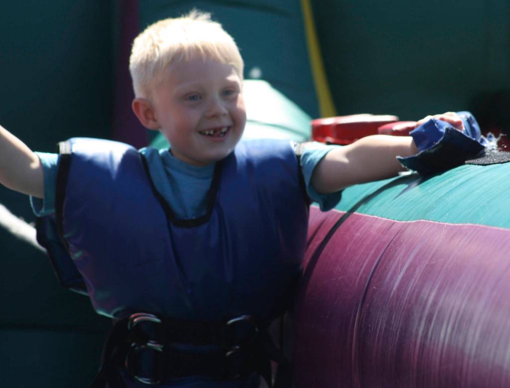 Staff photo/Hayley Day                                Kids enjoy Island Recs Childrens Festival on May 5 at the San Juan County Fairgrounds.