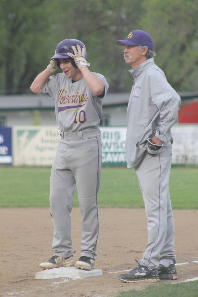 Staff photo/Heather Spaulding Coach Steve Schramm and Jaden Jones.
