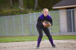 Contributed photo                                Former Wolverine first baseman Hannah Hopkins, now a radio analyst.