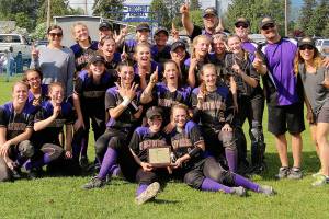 Staff photo/Colleen Armstrong                                Contributed photo.                                From left to right, back row: Mandy Pong, Raylee Miniken, Molly Tangney, Marcella Kirkland, Soma Andrews, coaches Brian Lambright, Bob Pauls, Kirk Holt and Shannon Miniken                                Second row: Rachel Starr, Fallon Taylor, Siri Lindstum, Liz Cruz, Darch Ayers, Bristol Halvorson, Jacqui Olsen                                Third row: Jayna Ott, Olivia Brown, Grace Pauls, Ava Hoffman, Bailee Lambright and Thea Seitz                                Front: Savannah Hoffman and Mili Holt