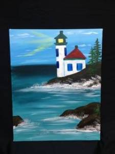 Step-by-step group paint classes at San Juan Islands Museum of Art