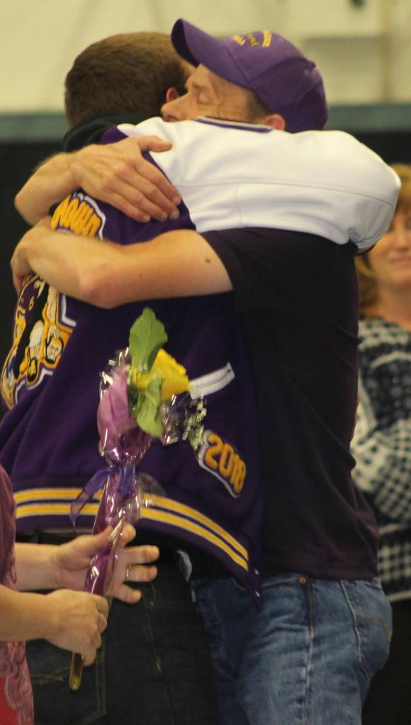 Staff photo/Hayley Day                                Friday Harbor High School athletes recognized at the June 5 spring sports awards.