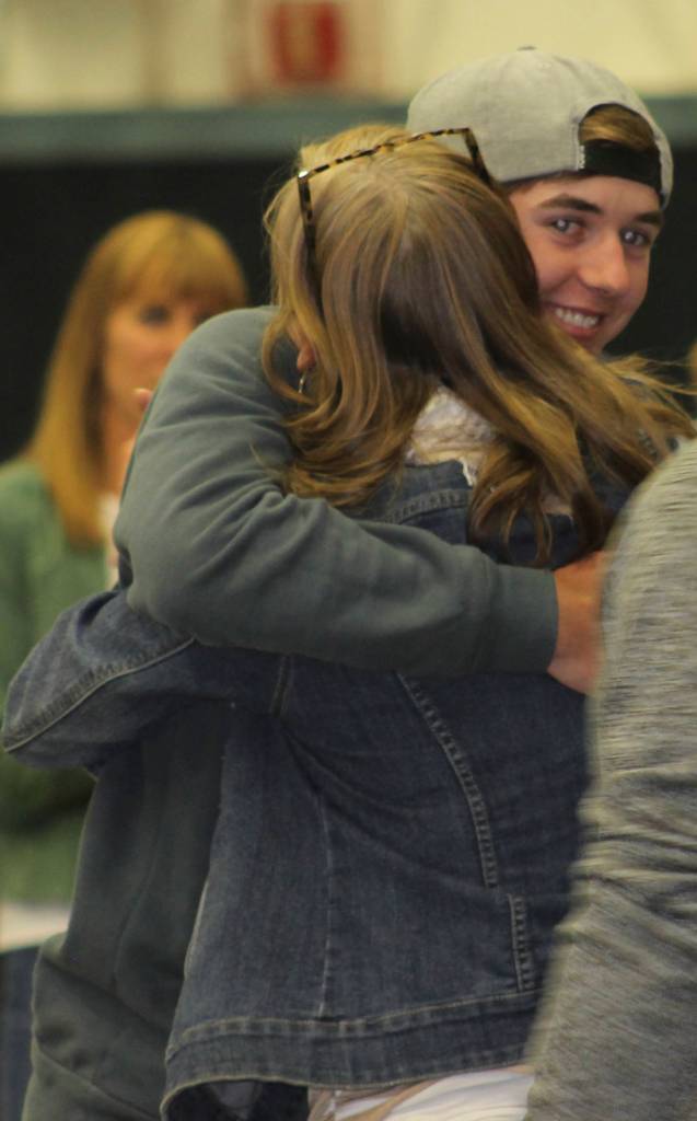 Staff photo/Hayley Day                                Friday Harbor High School athletes recognized at the June 5 spring sports awards.