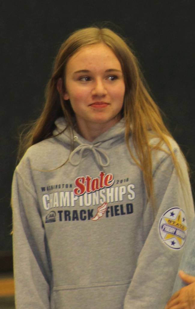 Staff photo/Hayley Day                                Friday Harbor High School athletes recognized at the June 5 spring sports awards.