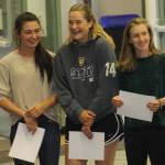 Staff photo/Hayley Day                                Friday Harbor High School athletes recognized at the June 5 spring sports awards.