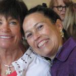 Contributed photo/Womens Fund                                San Juan Island Womens Fund members Sally Shannon and Mariluz Villa at an annual luncheon.