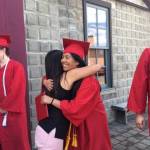 Staff photos/Heather Spaulding                                Ana Sanabria hugs a friend.