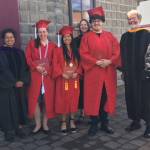 Staff photo/Heather Spaulding.                                 Class of 2018 with college staff members.