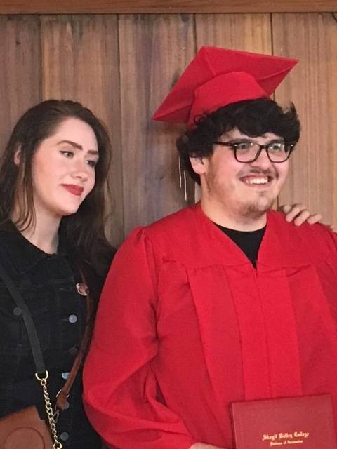 Staff photo/Heather Spaulding. Miles Cabrera with family and friends.