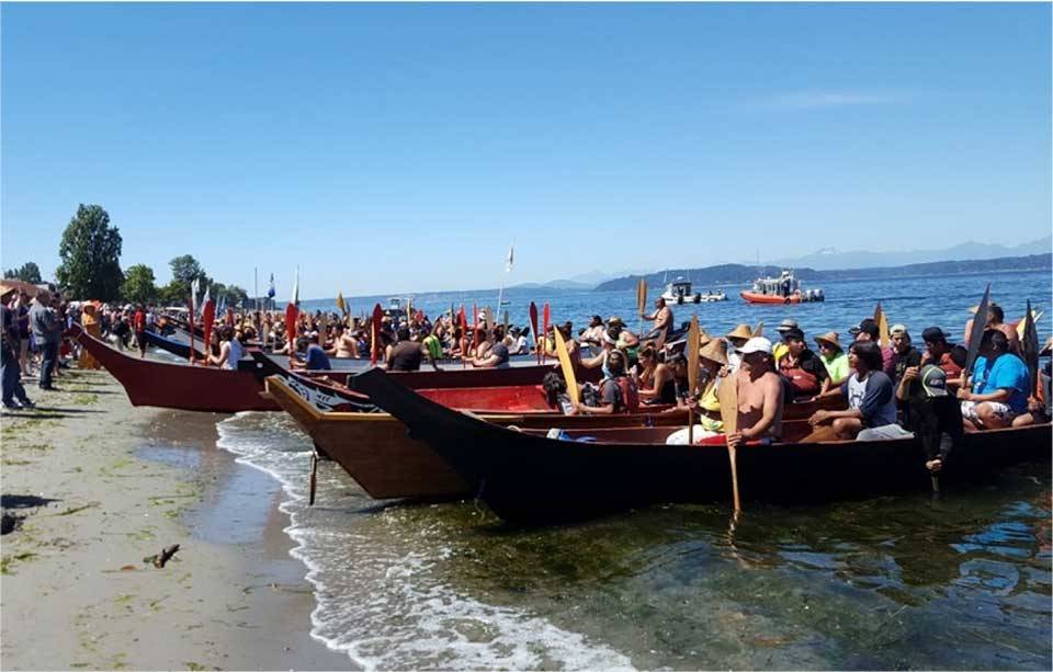 Contributed photo                                A scene from the Power Paddle to Puyallup.